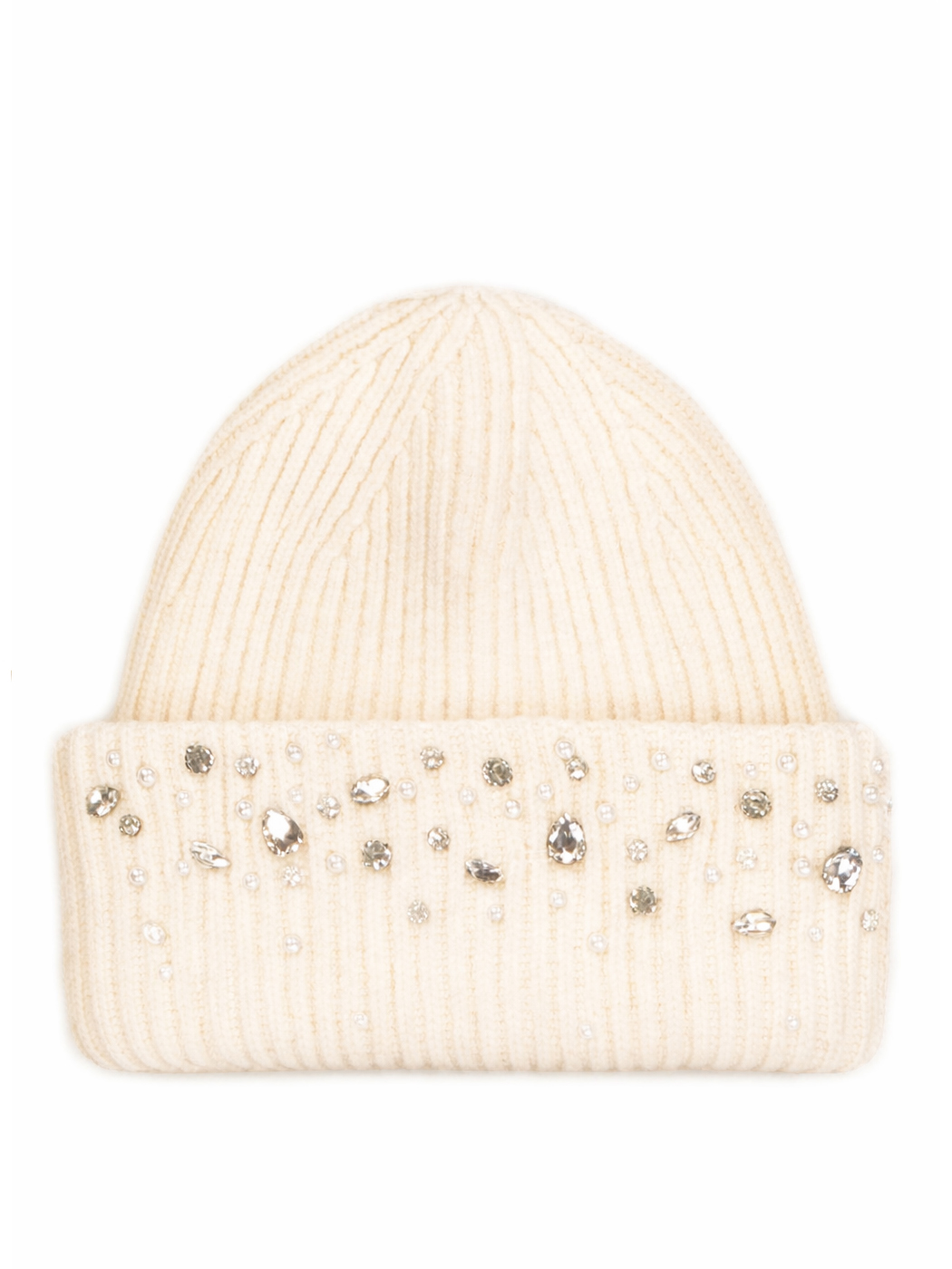 CAPPELLO CON CASTONI, 100%PC, MADE IN PRC        - WHITE
